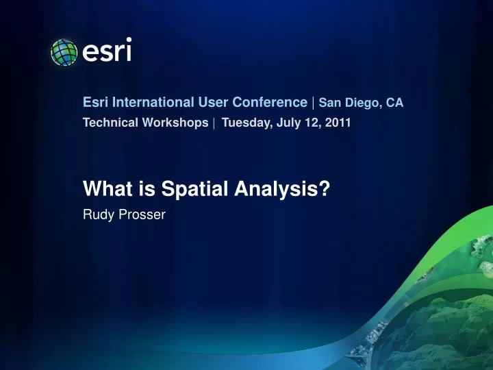what is spatial analysis