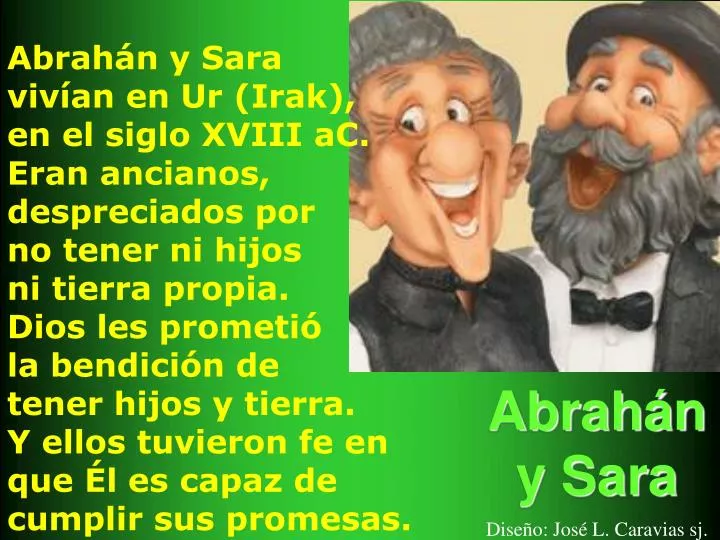 abrah n y sara dise o jos l caravias sj