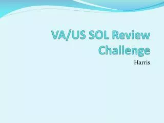 VA/US SOL Review Challenge