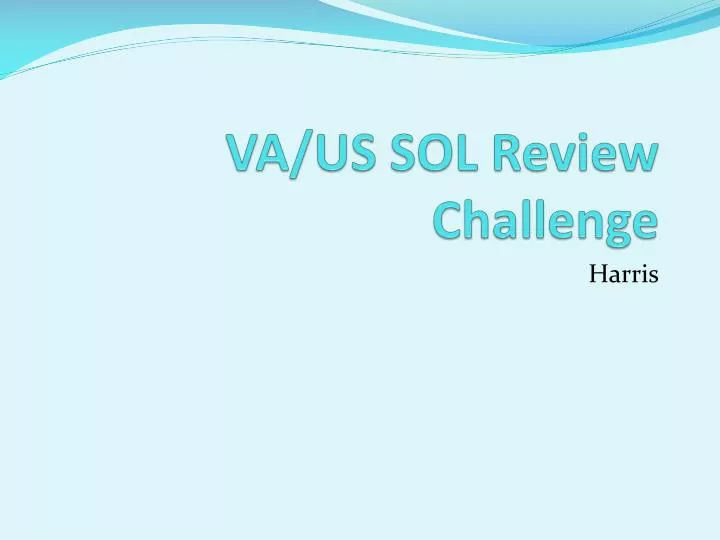 va us sol review challenge