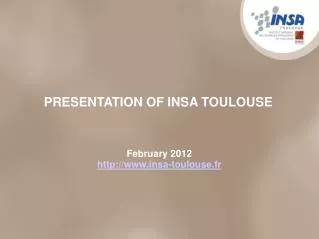 February 2012 insa-toulouse.fr