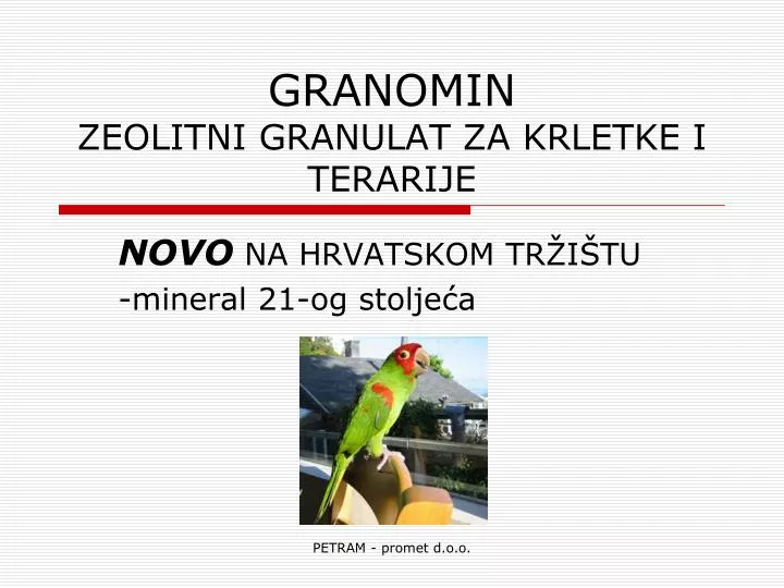 granomin zeolitni granulat za krletke i terarije