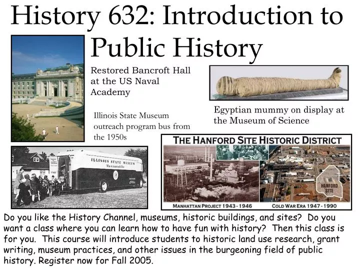 history 632 introduction to public history