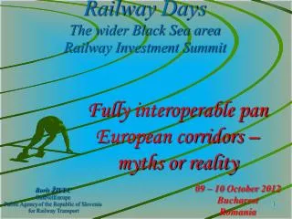 Railway Days The wider Black Sea area Railway Investment Summit