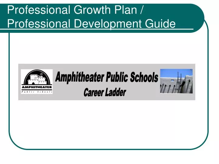 professional growth plan professional development guide