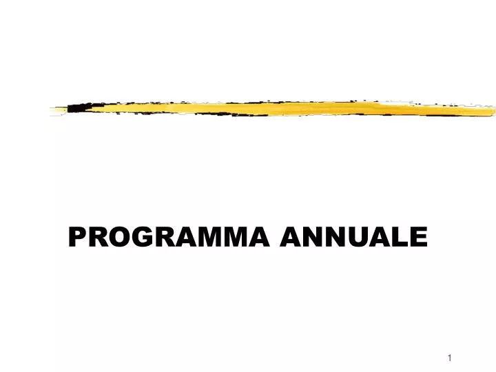 programma annuale