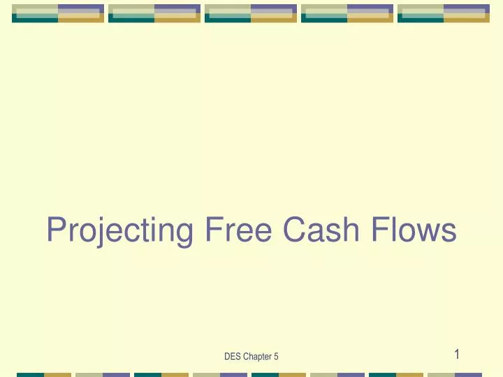 projecting free cash flows