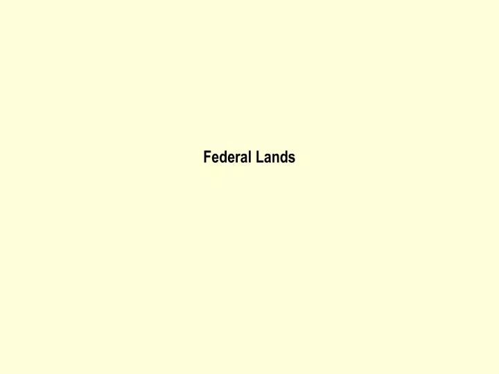 federal lands