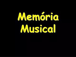 mem ria musical