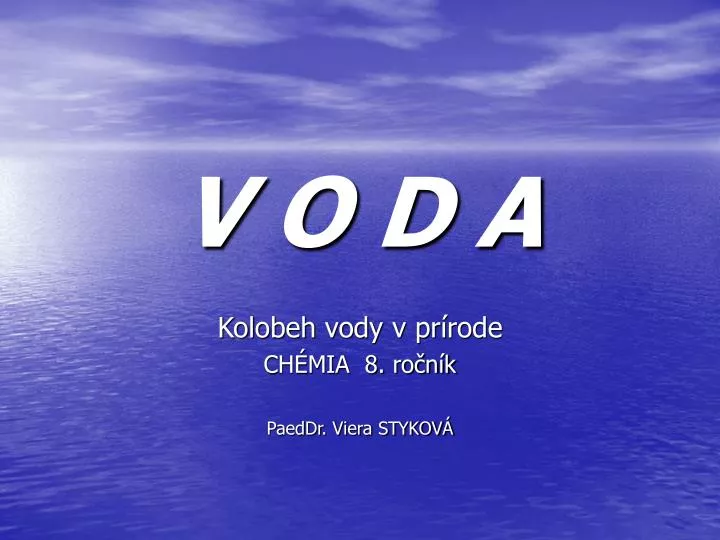 v o d a