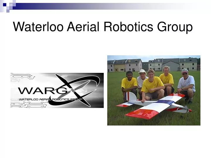 waterloo aerial robotics group