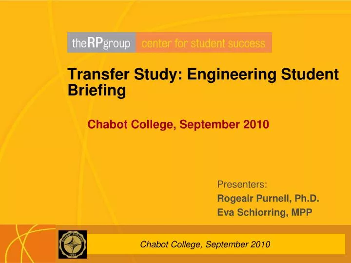 transfer study engineering student briefing