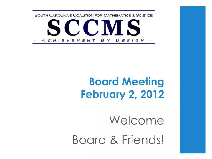 board meeting february 2 2012