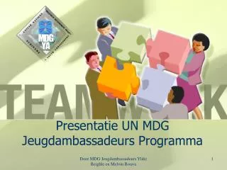 presentatie un mdg jeugdambassadeurs programma