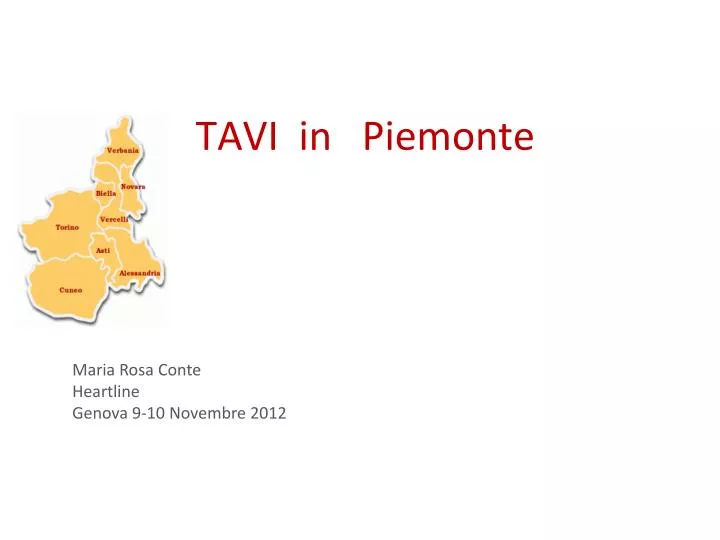 tavi in piemonte