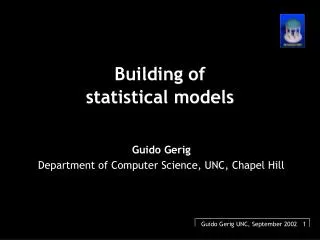 Building of statistical models