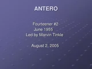 ANTERO