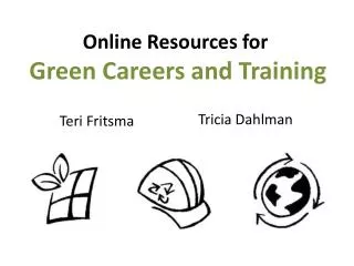 Online Resources for Green Careers and Training