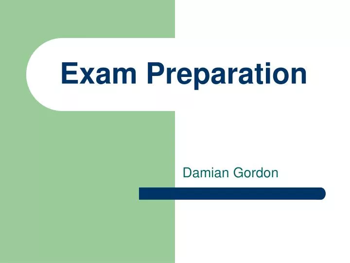 exam preparation