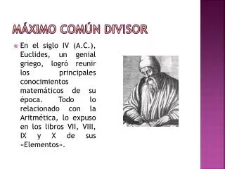 m ximo com n divisor