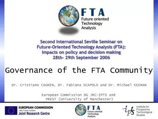 Governance of the FTA Community