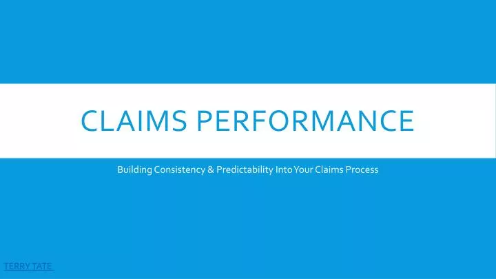 claims performance