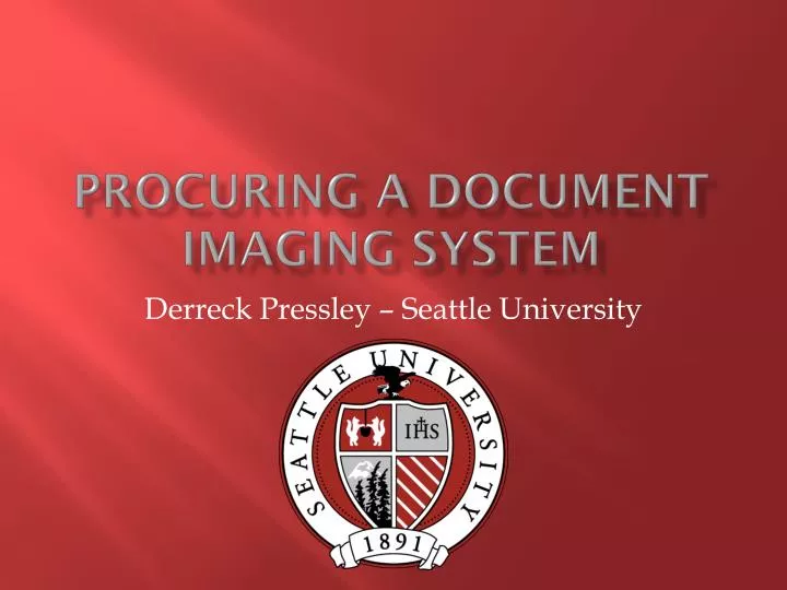 procuring a document imaging system