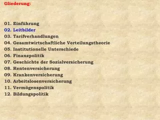 gliederung