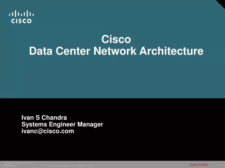 cisco data center network architecture