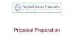 Proposal Preparation - slide 1