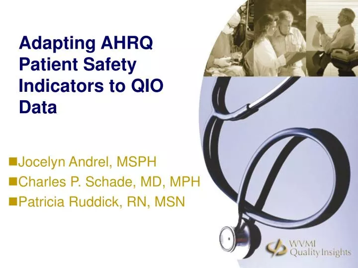 adapting ahrq patient safety indicators to qio data