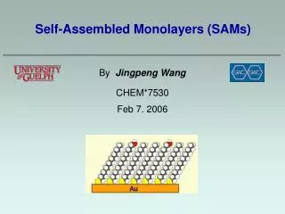 Self-Assembled Monolayers (SAMs)