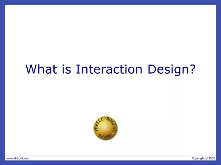 what is interaction design