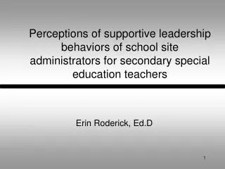 Erin Roderick, Ed.D