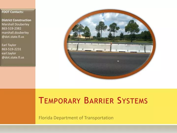 temporary barrier systems