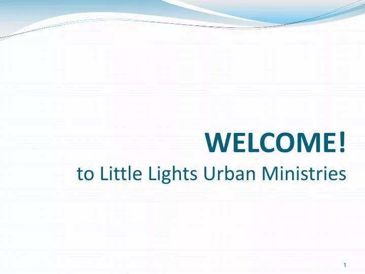 welcome to little lights urban ministries