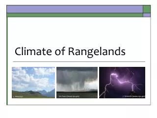 Climate of Rangelands