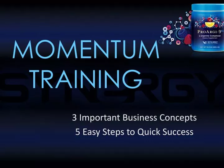momentum training