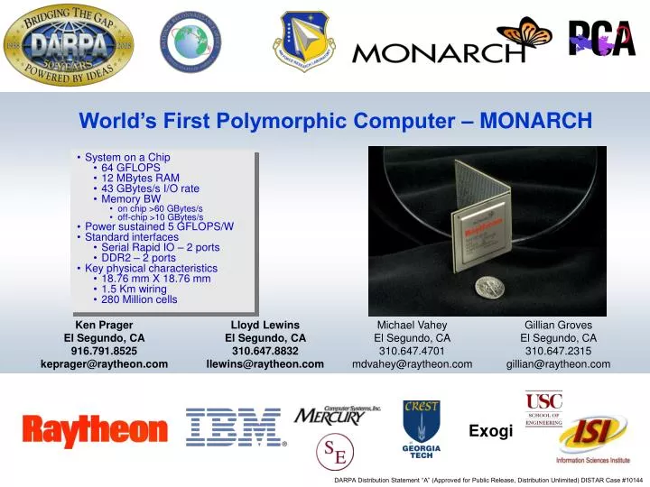 world s first polymorphic computer monarch