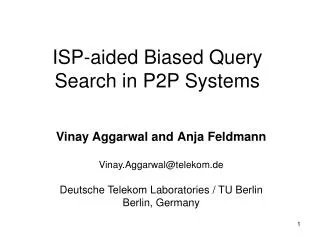ISP-aided Biased Query Search in P2P Systems