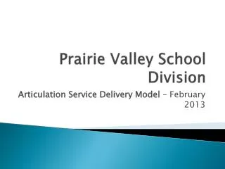 Prairie Valley School Division