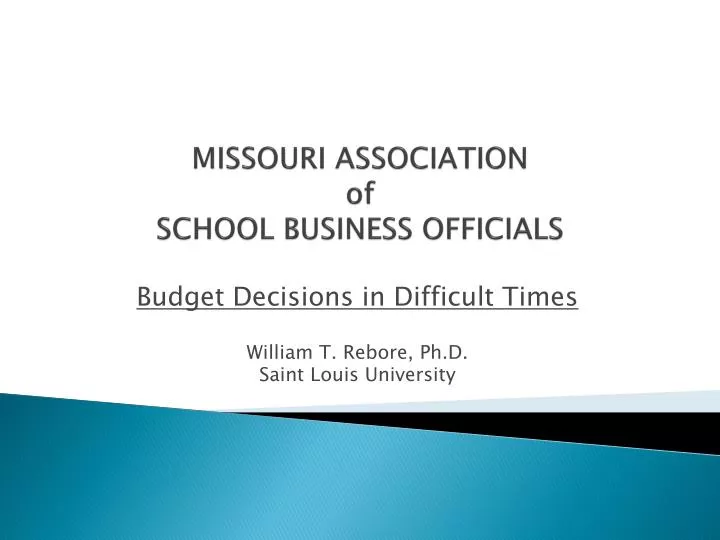 missouri association of school business officials