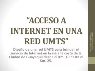 acceso a internet en una red umts