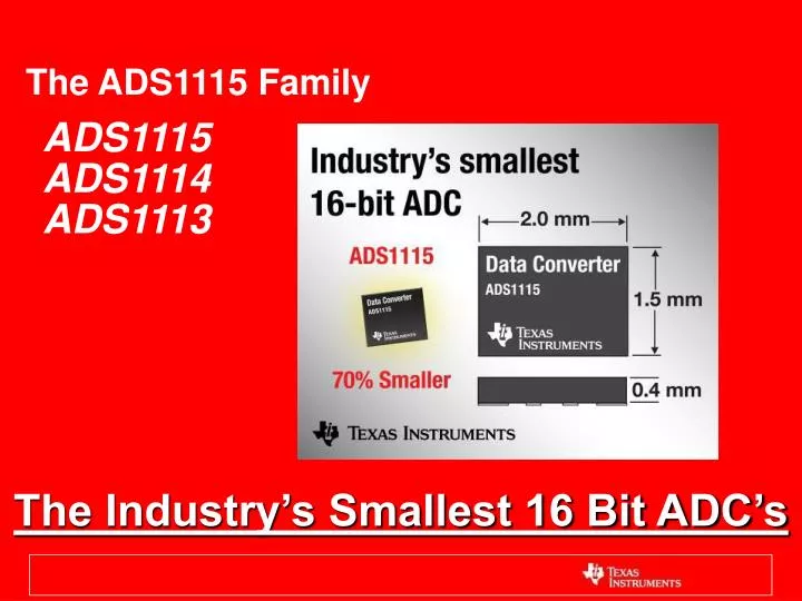 the ads1115 family