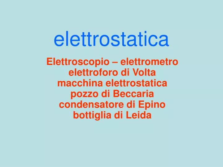 elettrostatica