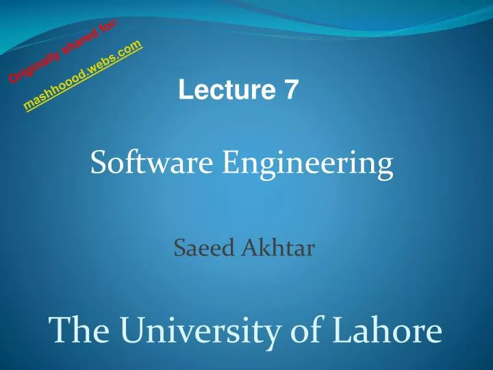 software engineering