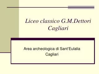 liceo classico g m dettori cagliari