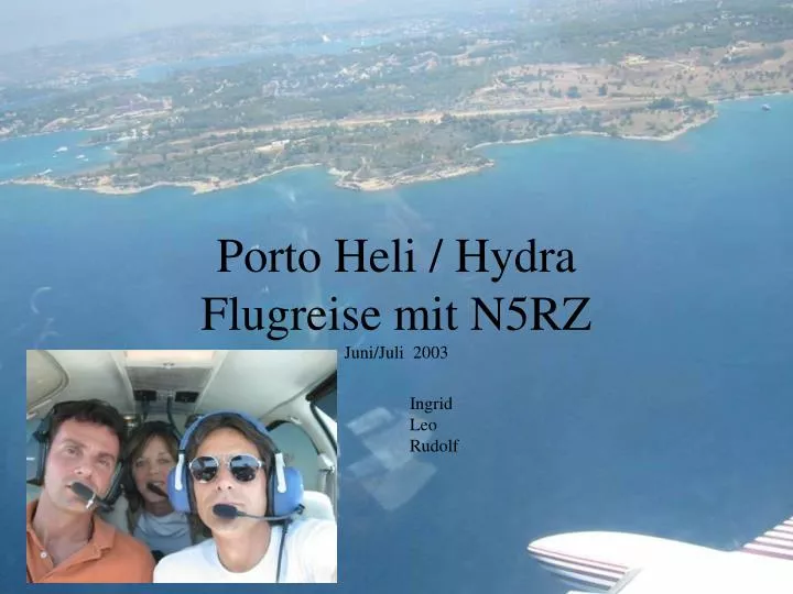 porto heli hydra flugreise mit n5rz juni juli 2003