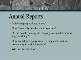 Is the company making money? How financially healthy is the company?