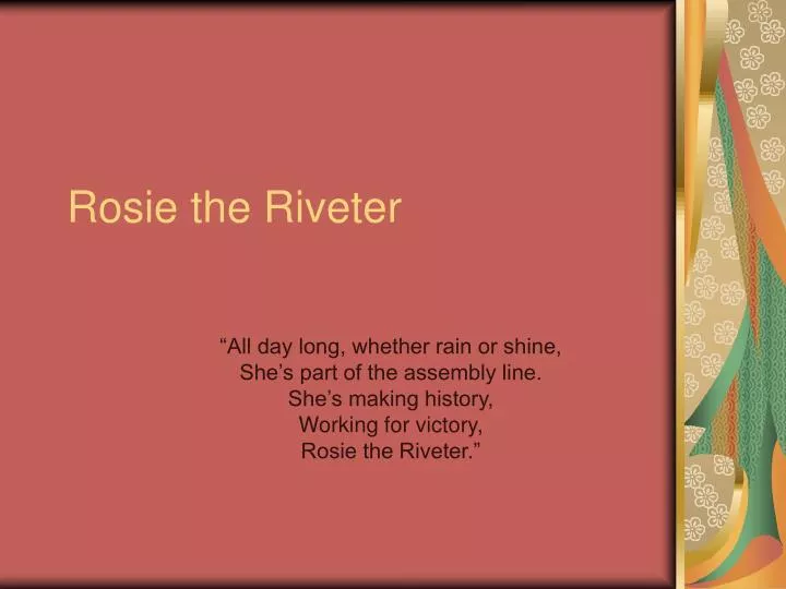 rosie the riveter
